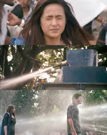 surja bala hijam memes, memes, plain memes, surja bala hijam plain meme, Malayalam memes - Kasim blocking water cannon